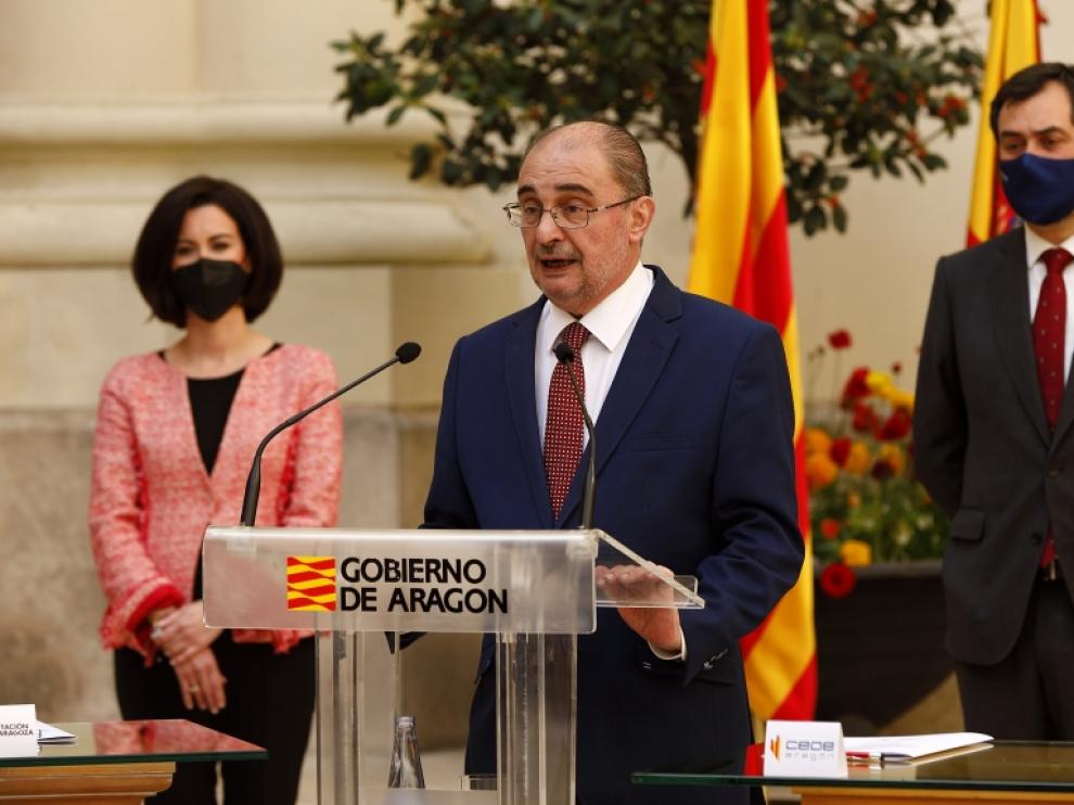 El presidente de Aragón, Javier Lambán.