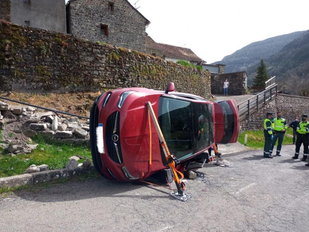 Así ha quedado el vehículo tras el accidente.