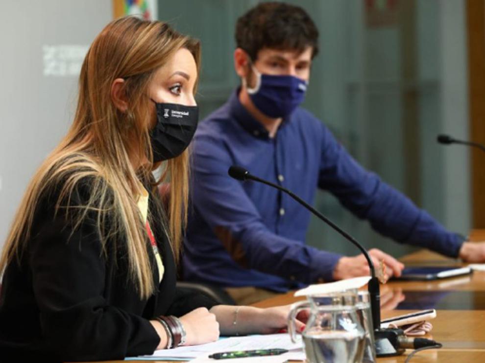 Maru Díaz y Ramón Guirado presentaron este martes la nueva programación universitaria.