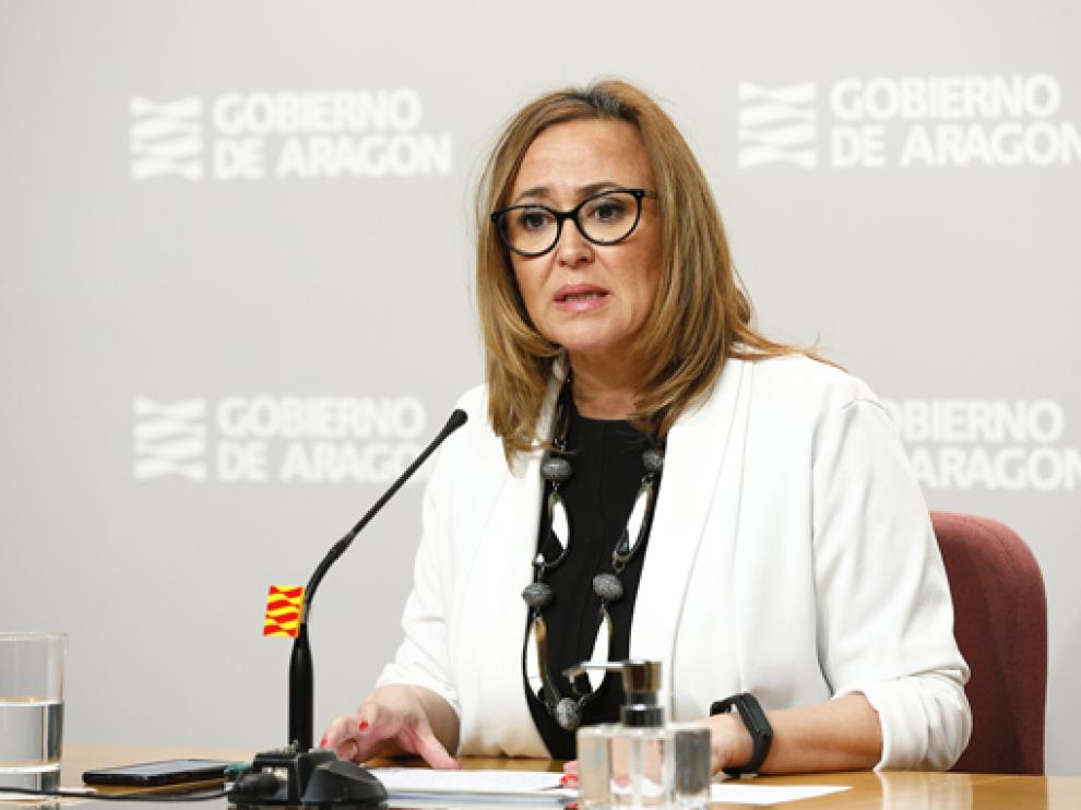 Mayte Pérez, consejera de Presidencia del Gobierno de Aragón.
