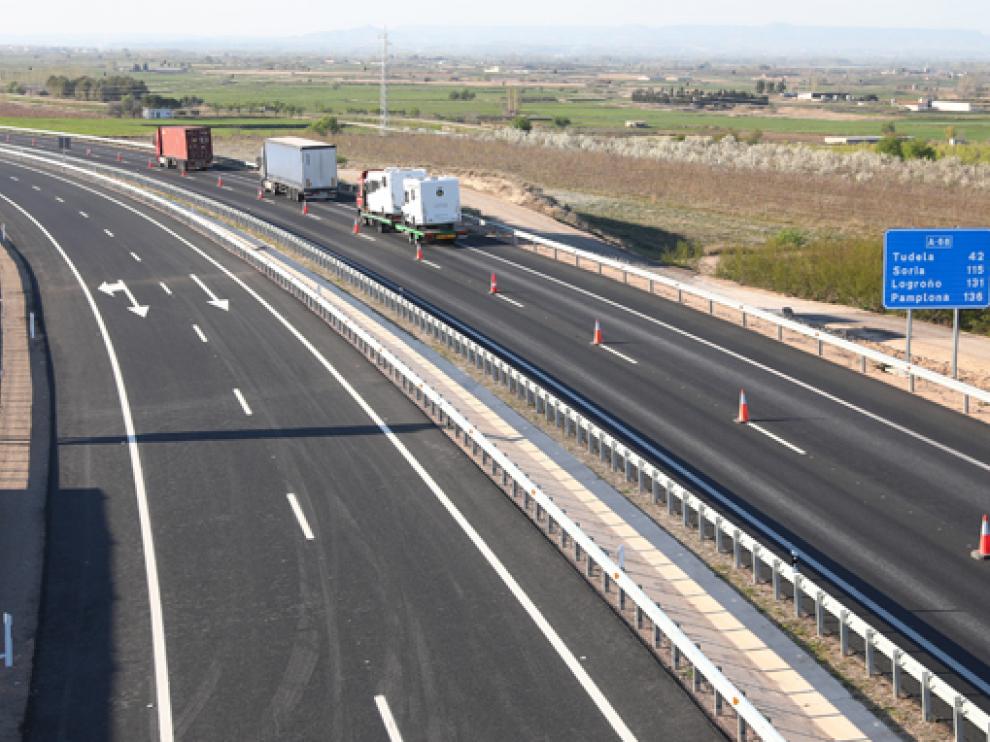 Tramo Figueras-Gallur de la autopista A-68.
