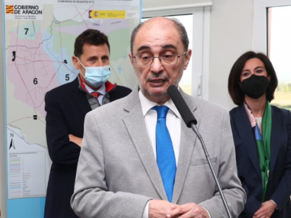El presidente de Aragón, Javier Lambán, este miércoles.