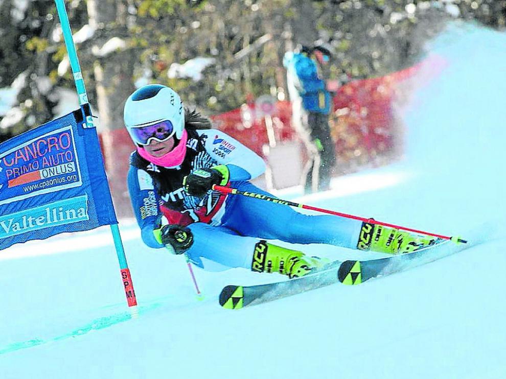 Celia Abad, en el Campeonato de Andorra.