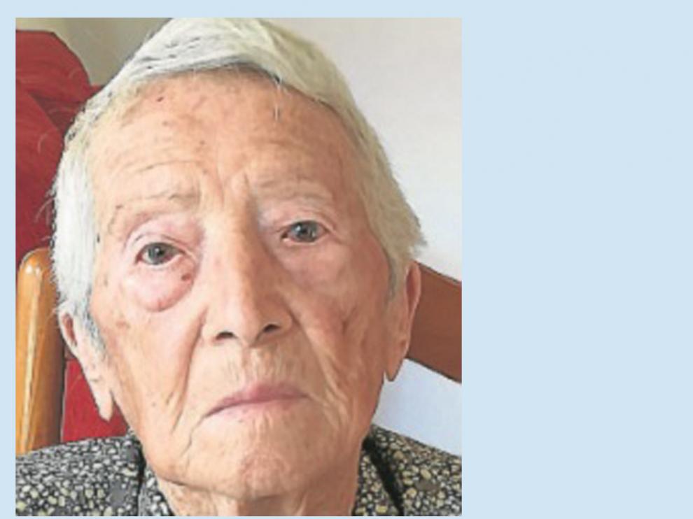 Fallece María Sánchez Ciprés, una de las vecinas más longevas del Sobrarbe.