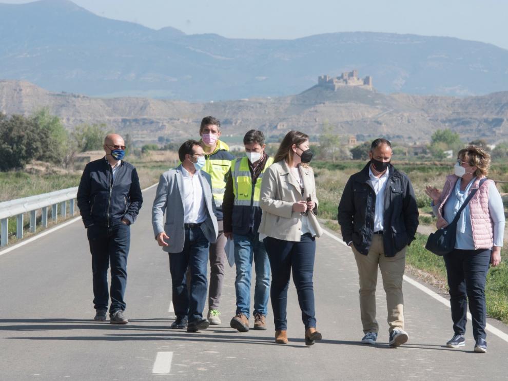 Joaquín Monesma, ha visitado la carretera que une Tierz con Bellestar del Flúmen