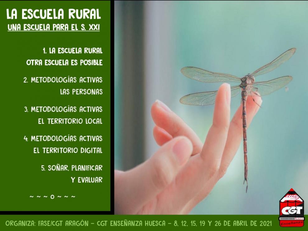 Cartel del curso 'La Escuela Rural, una escuela para el siglo XXI'.