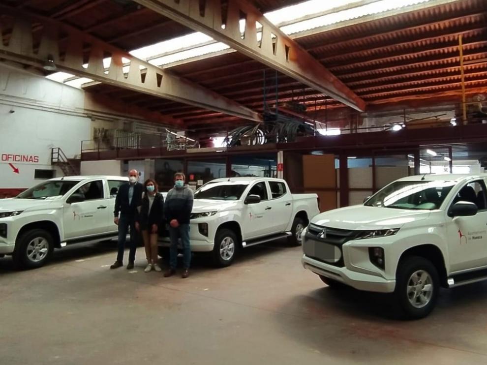 Imagen de los tres nuevos vehículos
