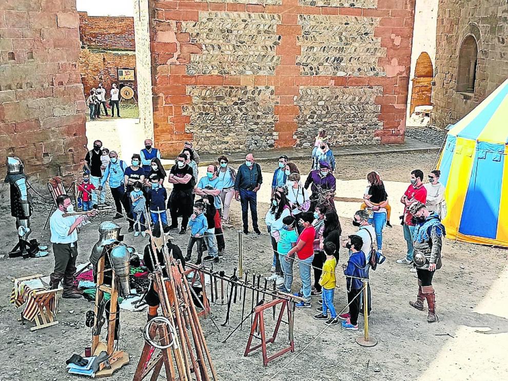 Imagen de una de las recreaciones llevadas a cabo en el Castillo.