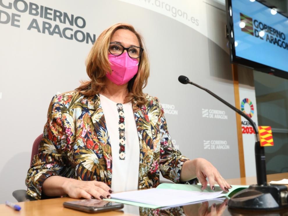 Mayte Pérez durante la rueda de prensa de este miércoles.