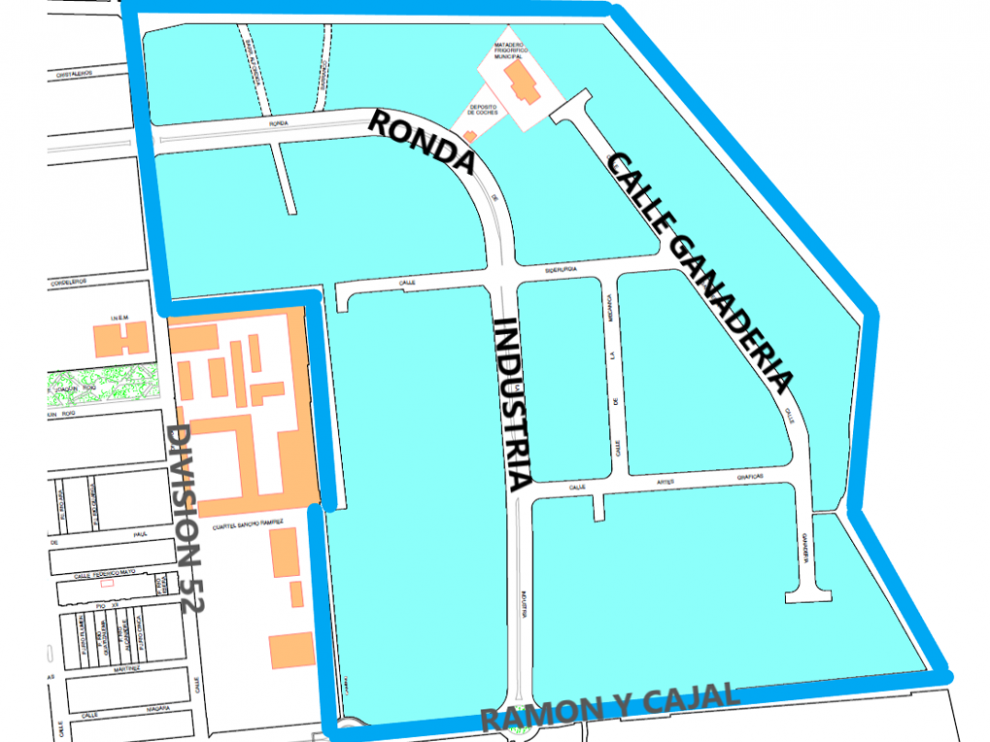 Plano de las zonas afectadas por el corte de agua el 12 de abril