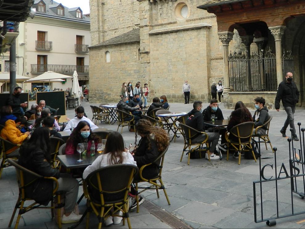 Foto de finales de marzo en Jaca.