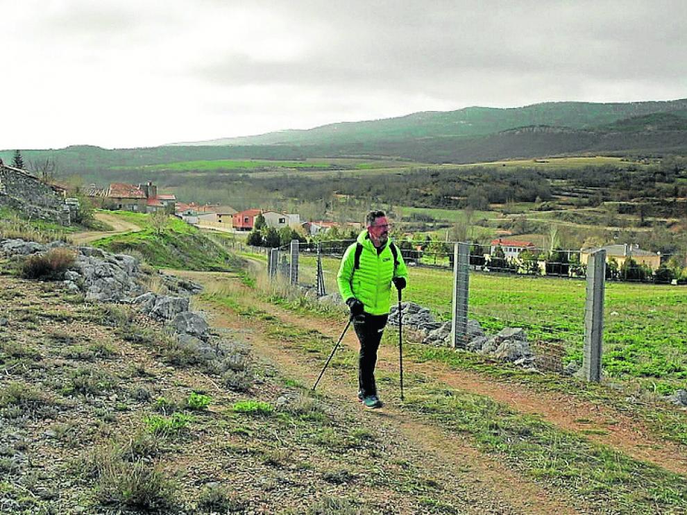 Mariano Navascués es su recorrido hacia el Pico Modorra
