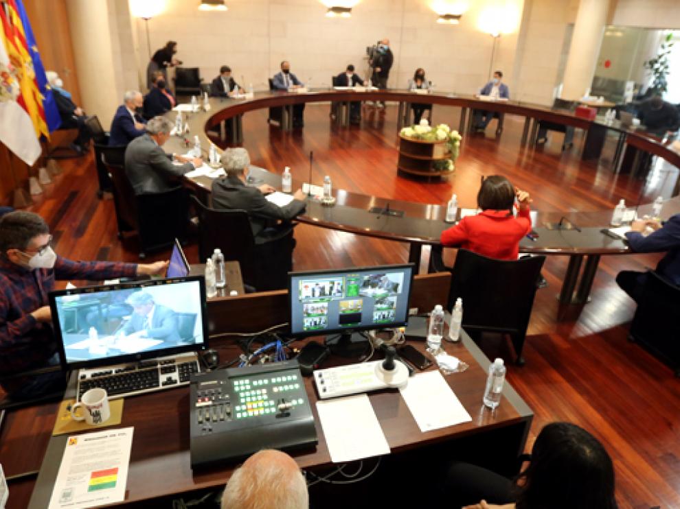 Pleno Diputación Provincial de Huesca.