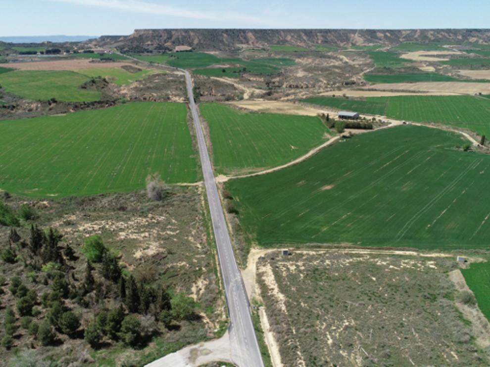 Carretera de acceso a Castelflorite.