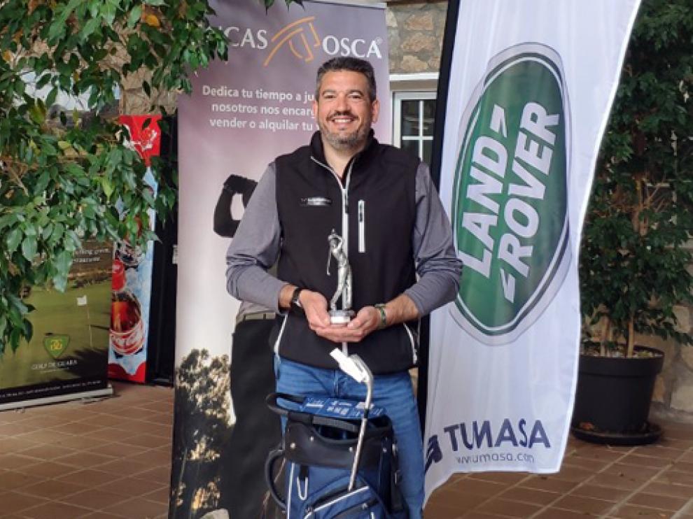 Roberto Ramos, vencedor absoluto de la liga Golf Guara de 2020, que también había ganado el año anterior.