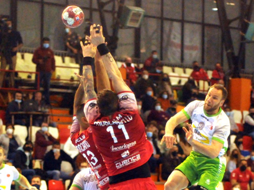 Imagen del último partido de liga disputado entre el Incarlopsa Cuenca y el Bada Huesca.