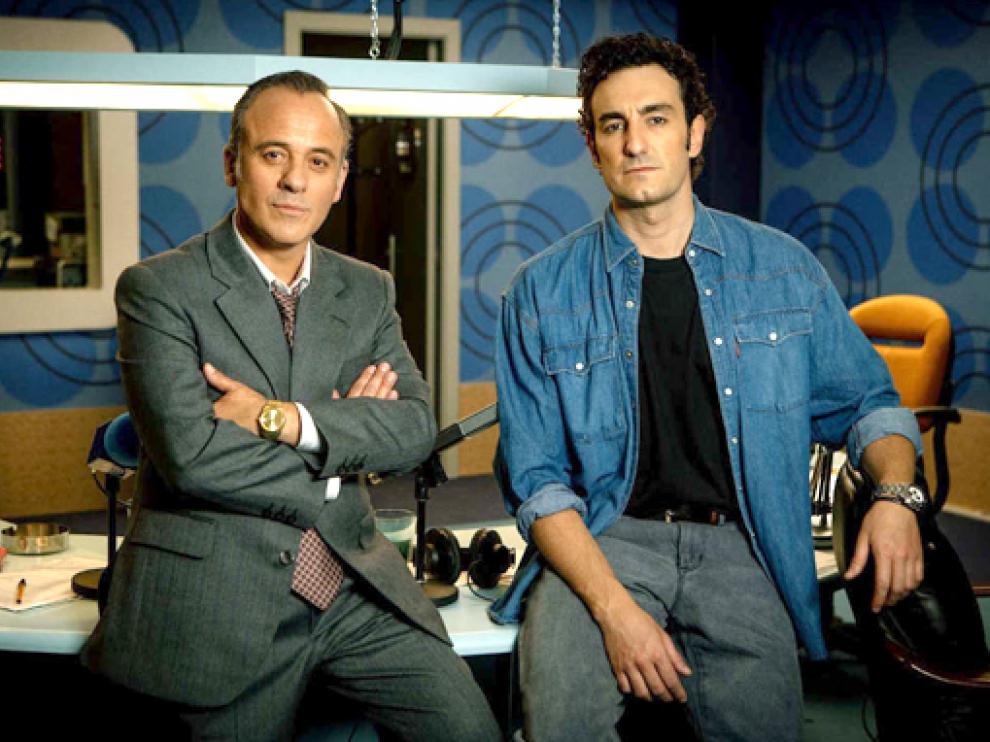 Javier Gutiérrez y Miki Esparbé protagonizan la serie ‘Reyes de la noche’.