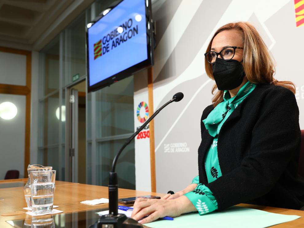 Mayte Pérez durante su intervención.