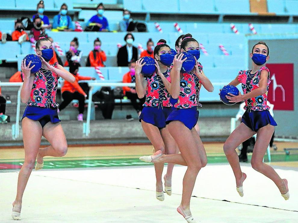 El Palacio de los Deportes acogió por primera vez un evento de gimnasia con público.
