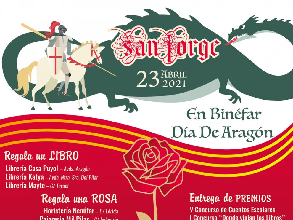Binéfar celebra San Jorge en la calle