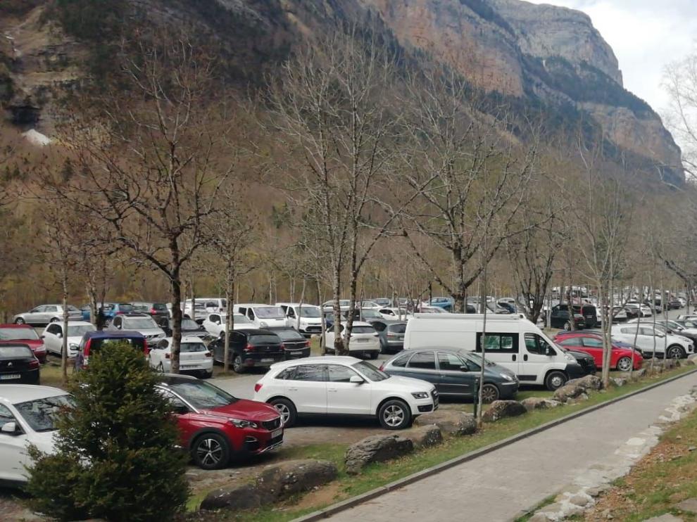 Aparcamiento del Parque Nacional de Ordesa