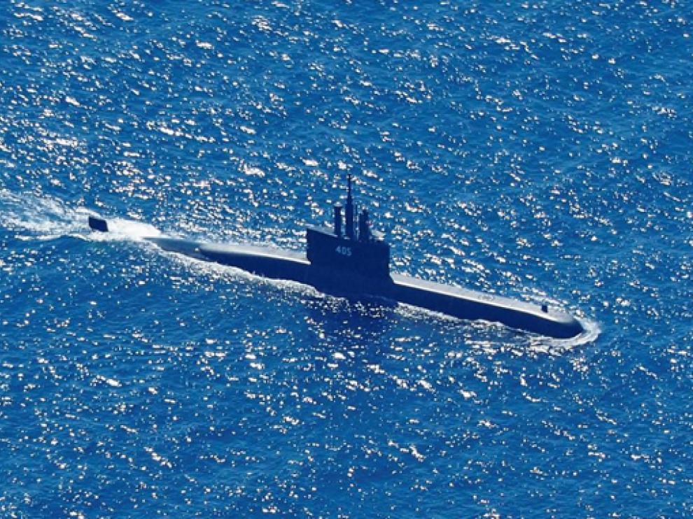 El submarino KRI Nanggala-402 durante una misión