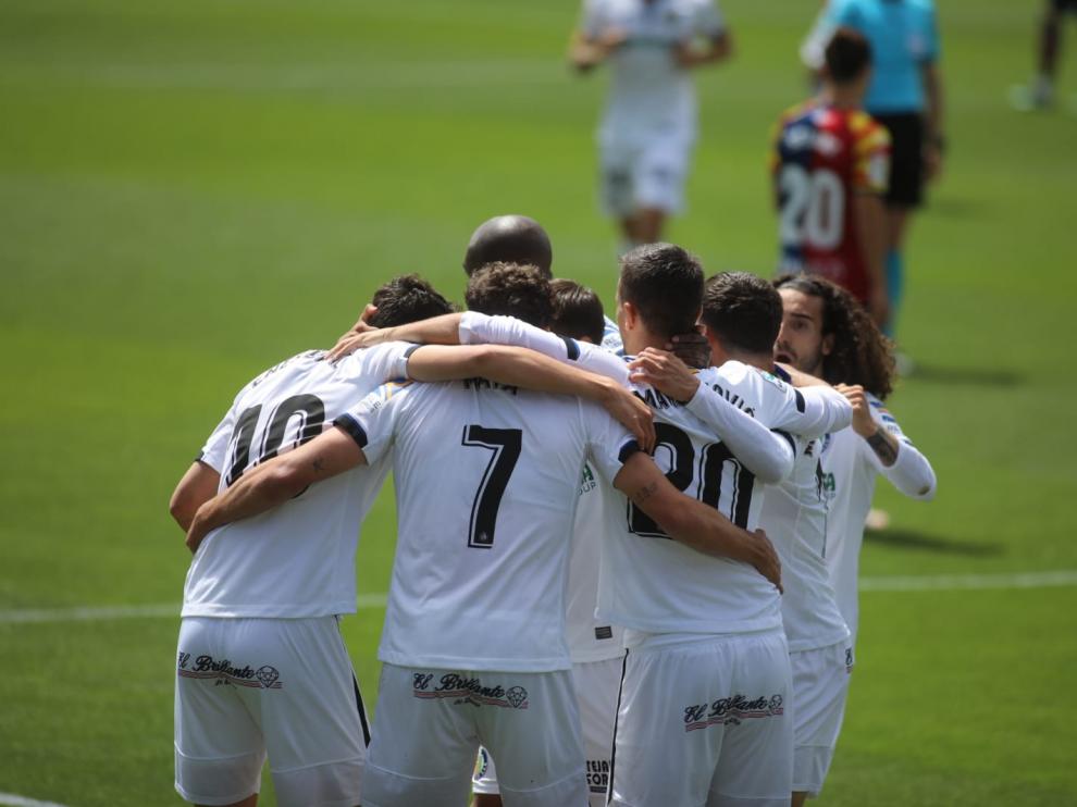 Gol del Getafe en El Alcoraz