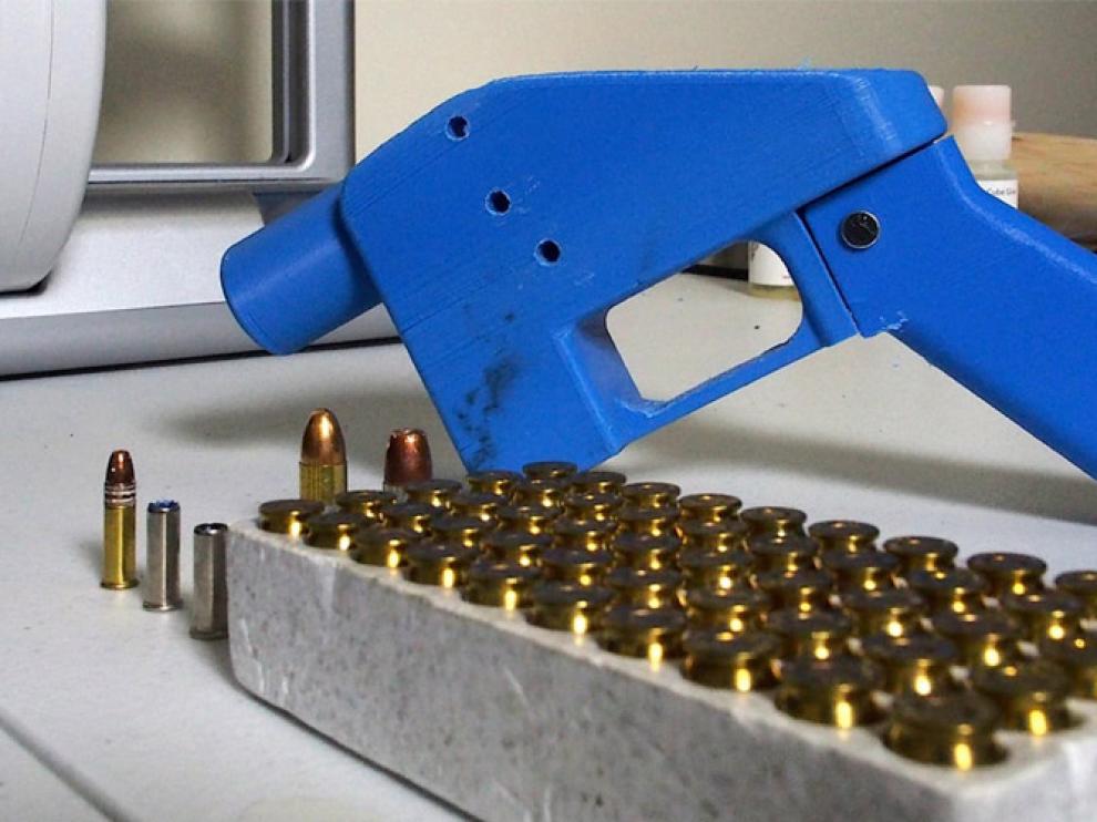Imagen de un arma fabricada con una impresora 3D