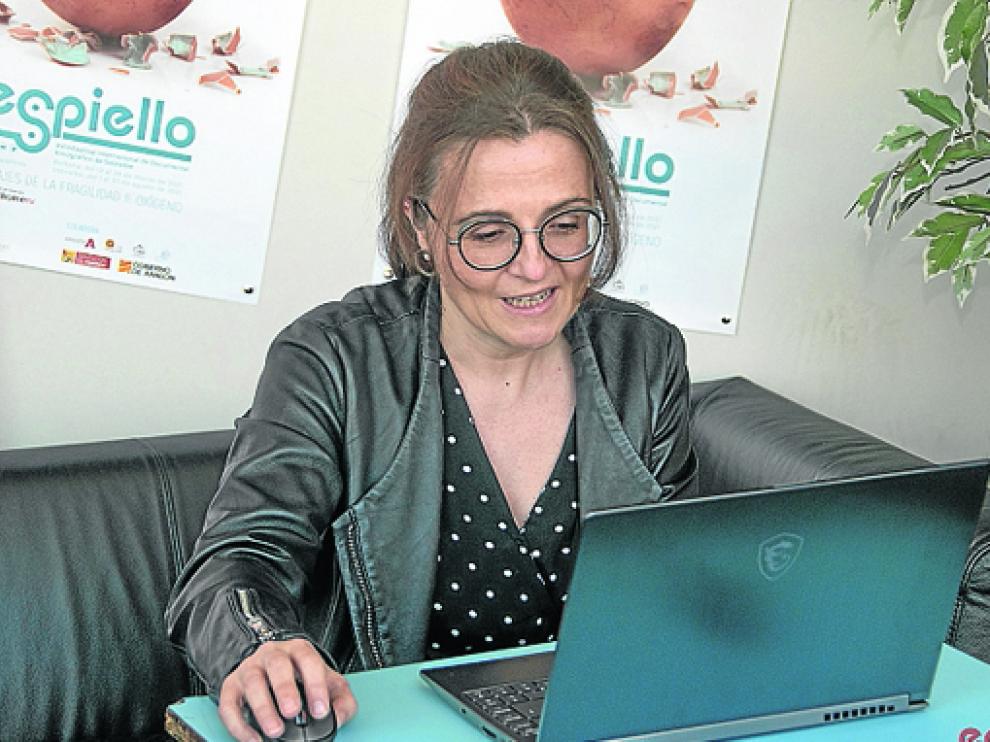 Foto de la directora del festival sobrarbense de documental etnográfico, Patricia Español
