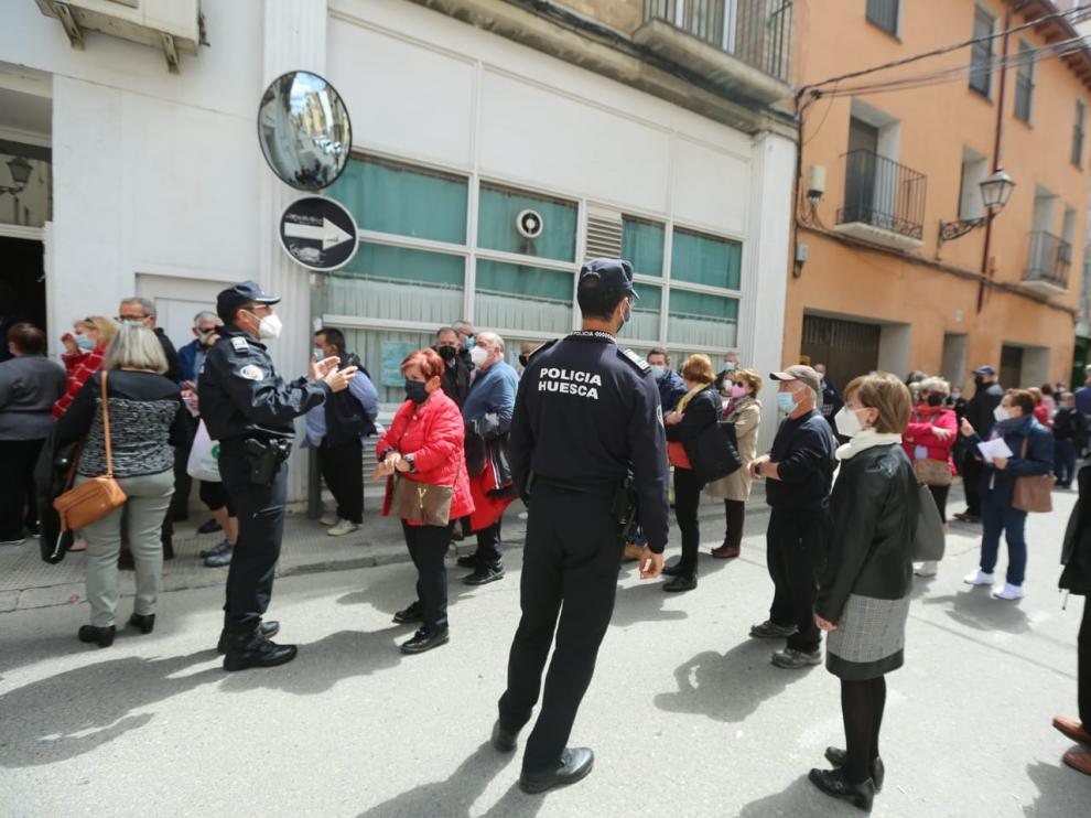 Imagen de los momentos previos a comenzar con la vacunación de Janssen
