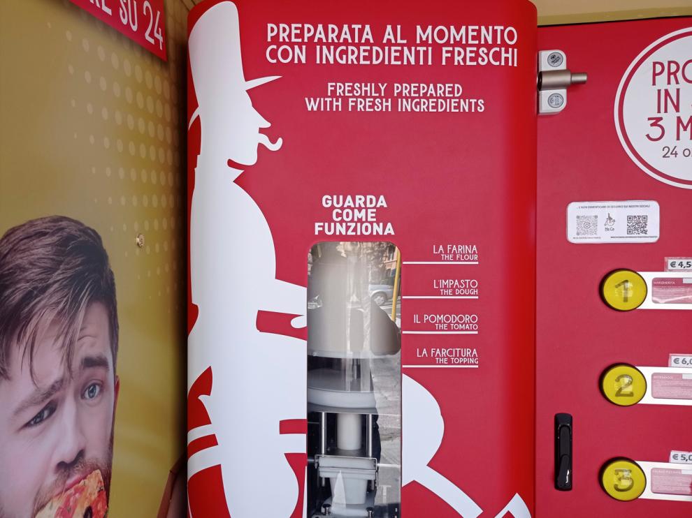 "Mr. Go", la primera pizzería automática de la capital italiana.