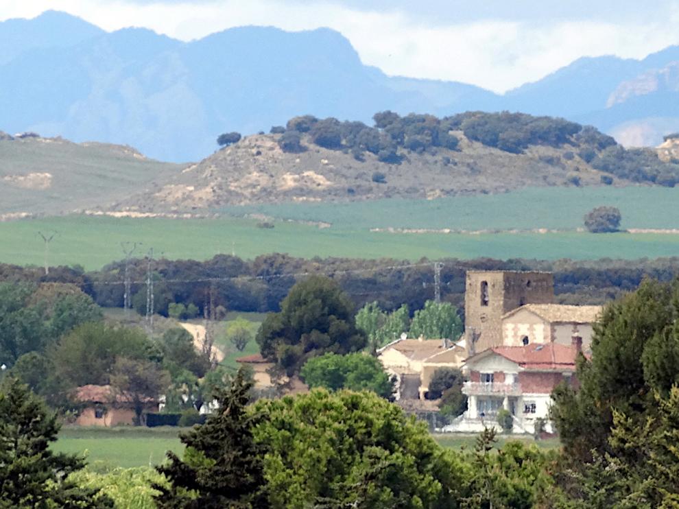 Zona rural en la Hoya de Huesca.