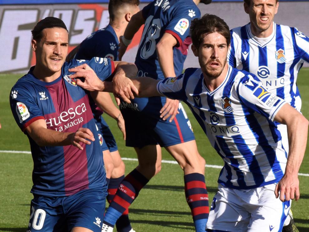 Jaime Seoane, centrocampista del Huesca