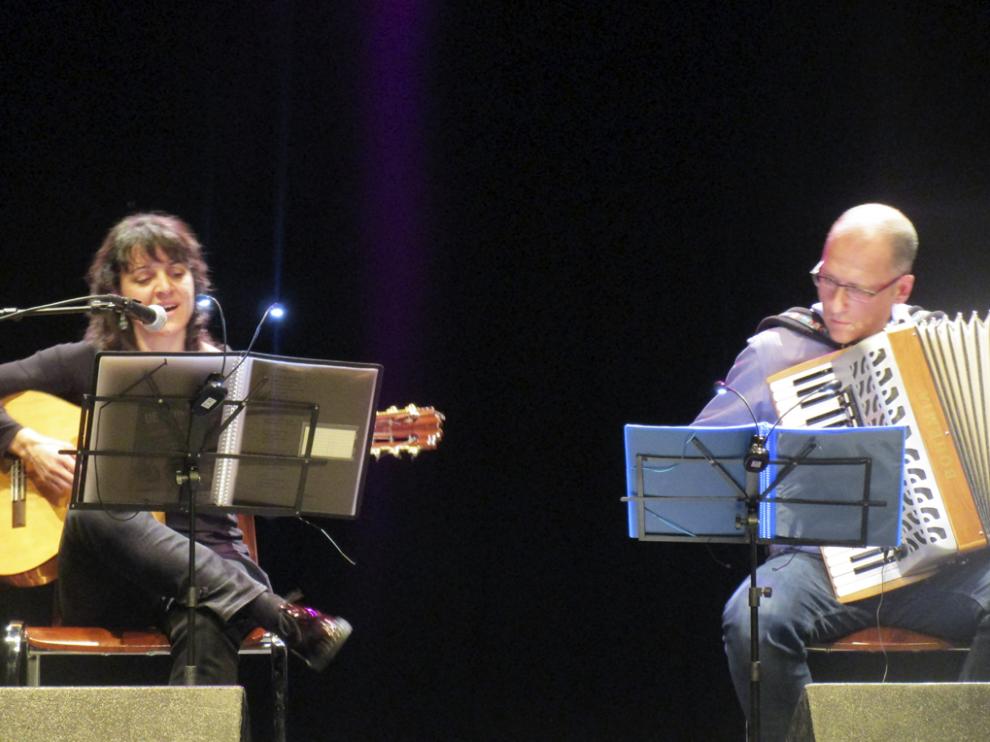 Elena Martínez con Chabier Crespo.