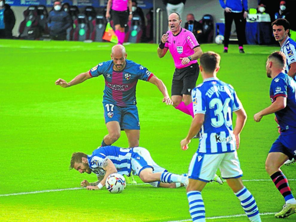 El Huesca no había vencido a la Real Sociedad en competición oficial hasta este sábado.