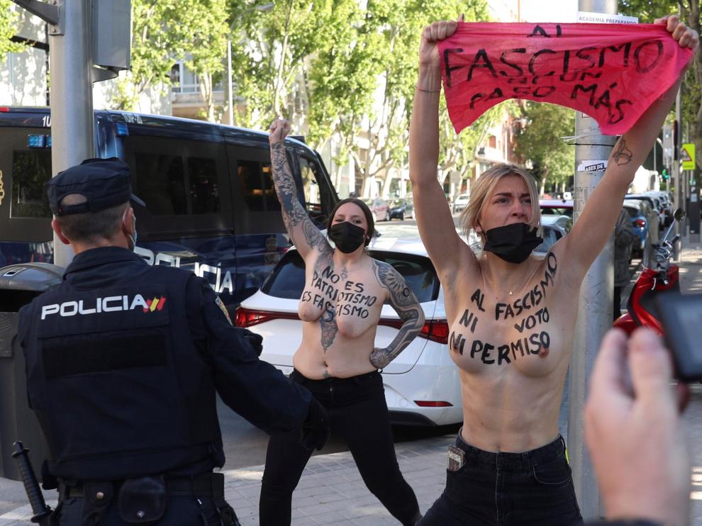 Activistas de Femen en Madrid