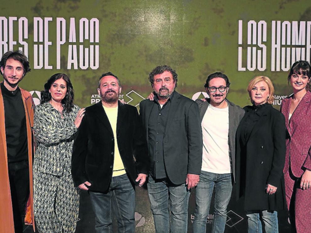 El reparto de la serie, en la presentación.