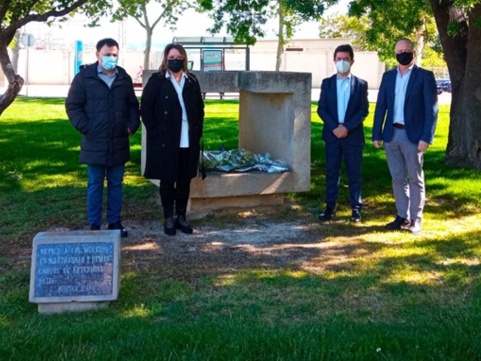 Homenaje a las víctimas el holocausto nazi en Mathaussen