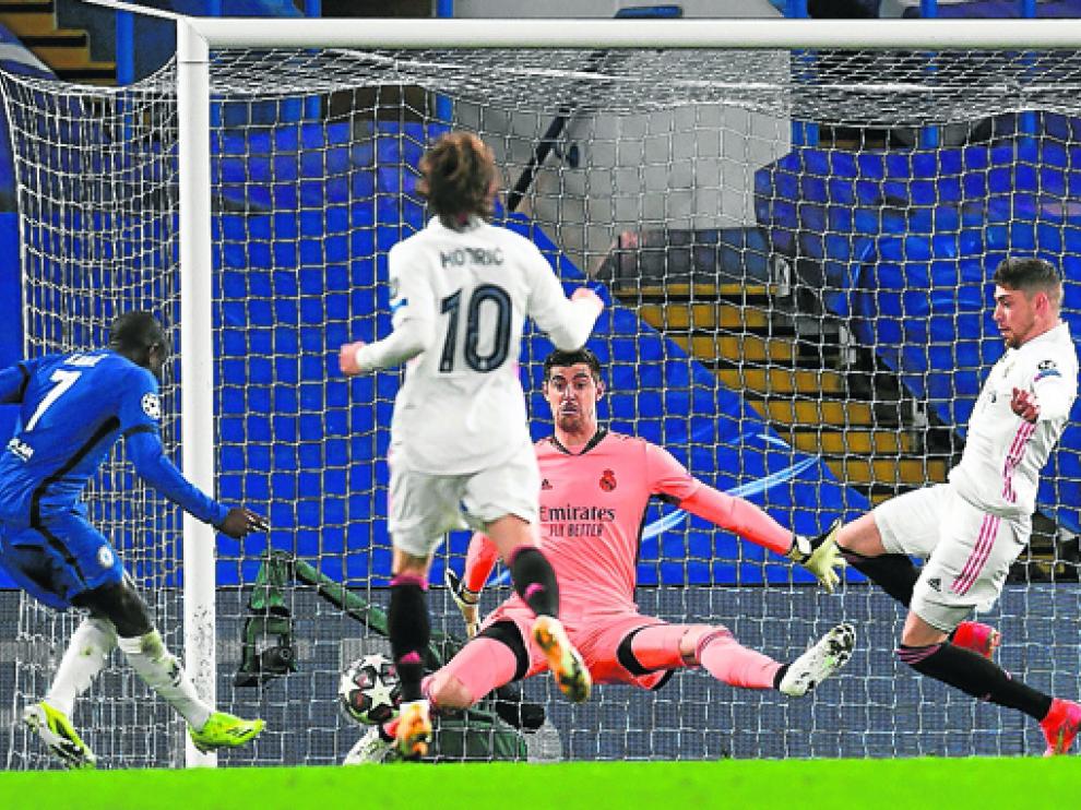 Courtois completó un gran partido pero no fue suficiente.