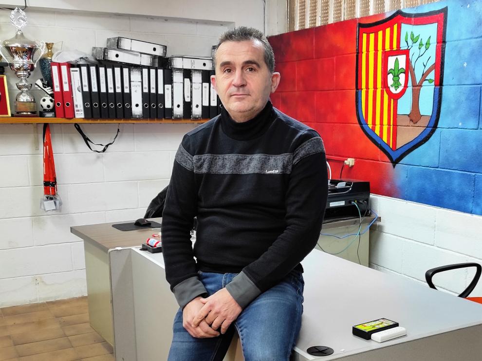 José Miguel Martínez, presidente de la UD Fraga
