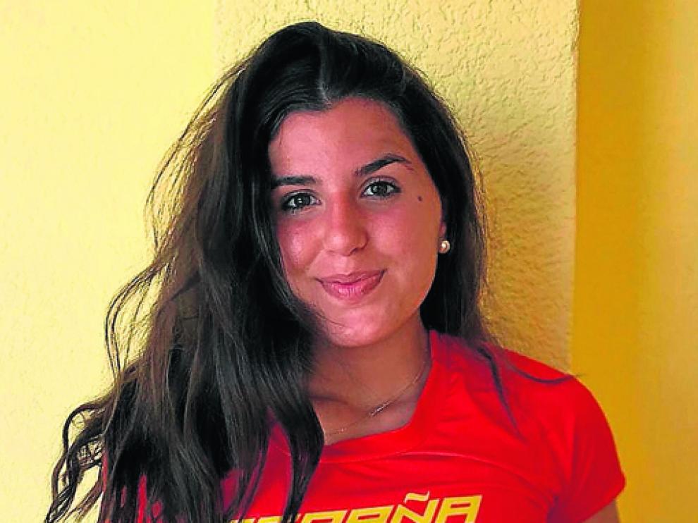 Eva Rico, ayer, en Benicasim, donde está concentrada con el equipo nacional.