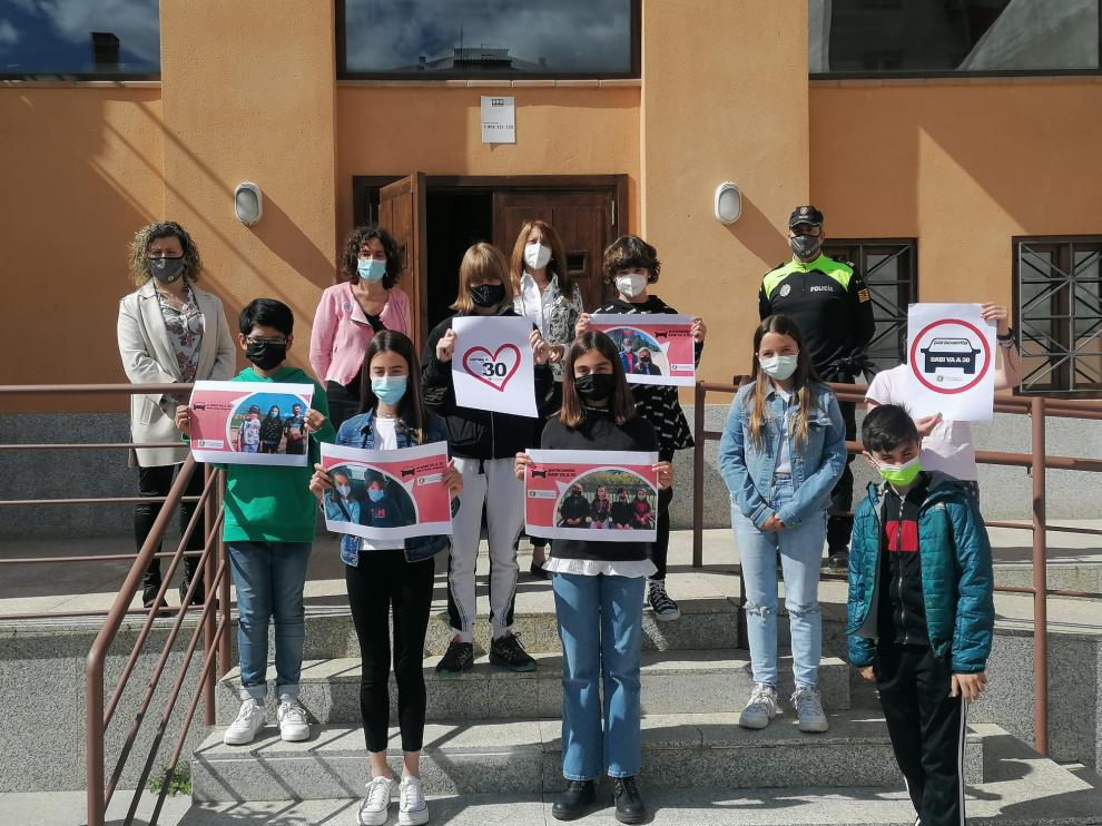 Los niños han impulsado esta campaña de seguridad vial.