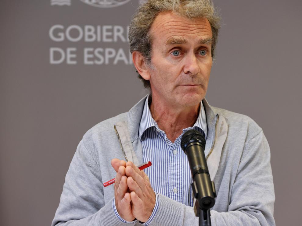 Fernando Simón durante la rueda de prensa.