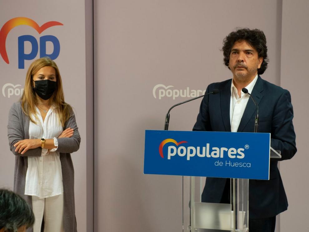Ana Alós y Mario Garcés este lunes.
