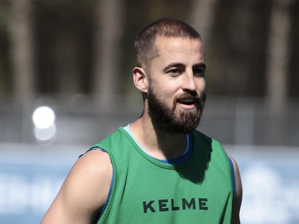 Imagen de Pulido en el entrenamiento de este lunes.