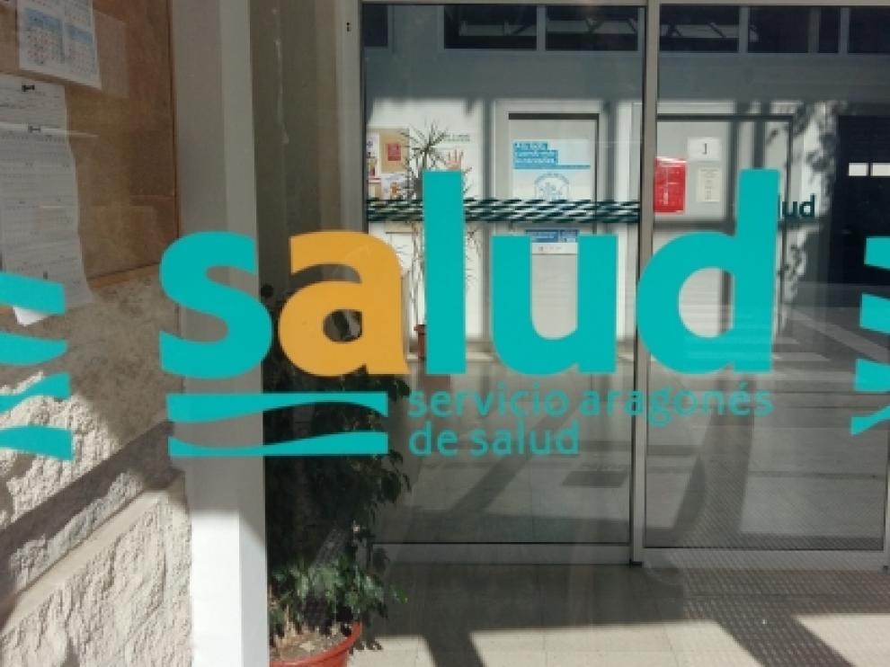 Entrada de un centro de salud de la comunidad aragonesa.