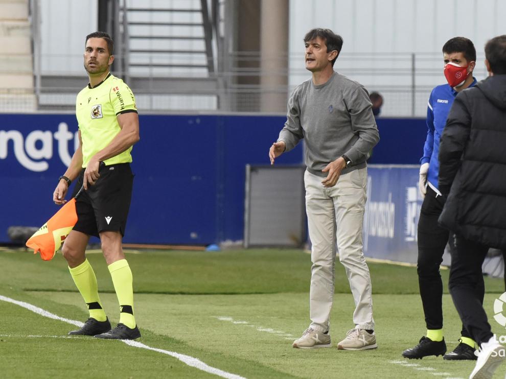 Pacheta da instrucciones durante el partido de este miércoles ante el Athletic