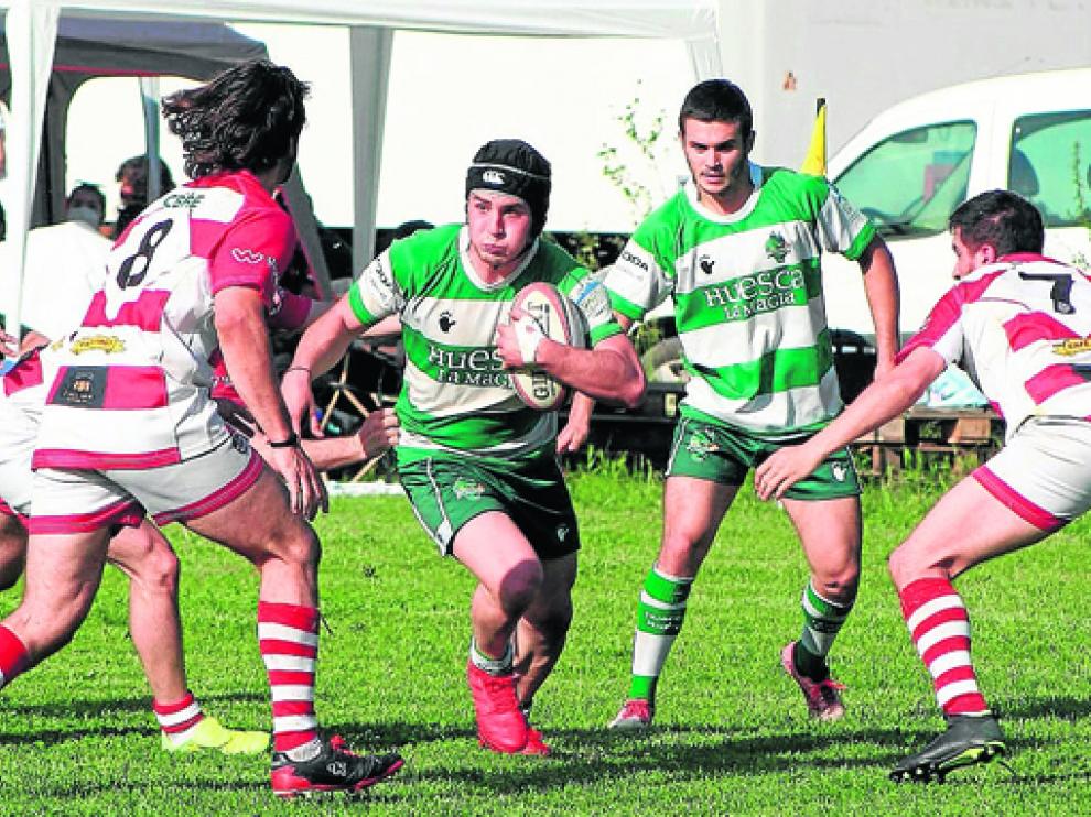 El Huesca Rugby logró un triunfo rotundo en Monzón.