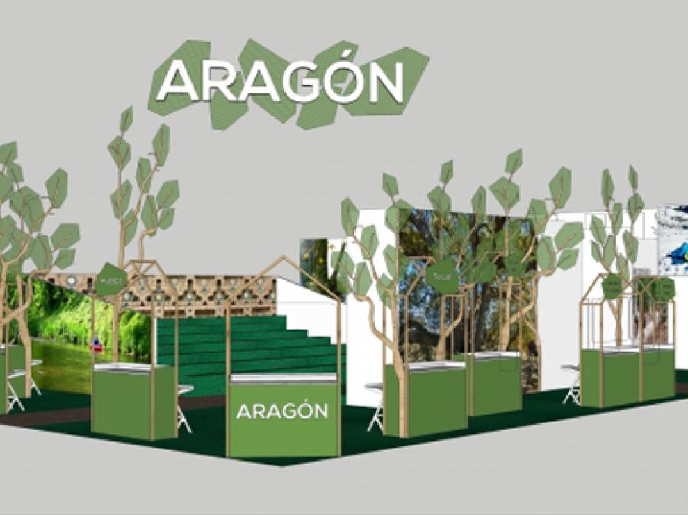 Imagen del stand de Aragón