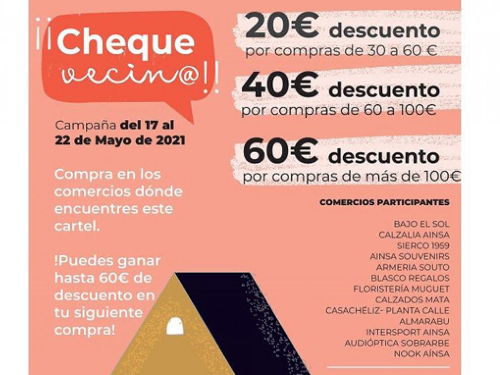 Cartel de la campaña 'Cheque vecin@'